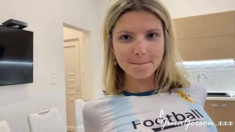 gina gerson - hardcore football fan #new #hardcore #blonde #blowjob #pov 