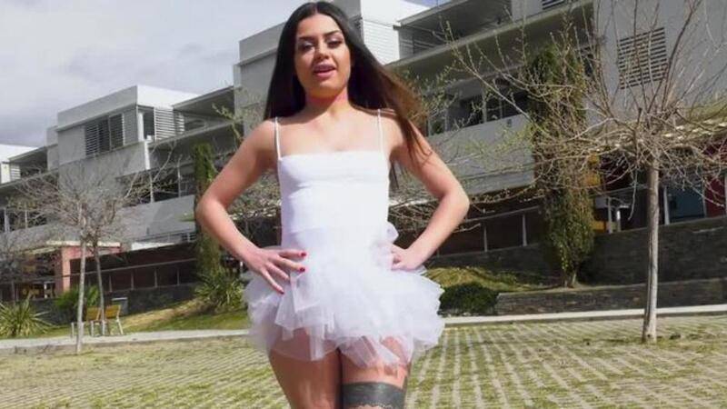 anal in public makes her squirt #anal #cumshot #amateur #latina #squirt 